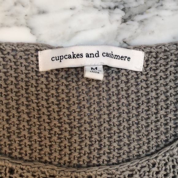 NWOT Cupcakes and Cashmere grey sweater - Picture 3 of 3